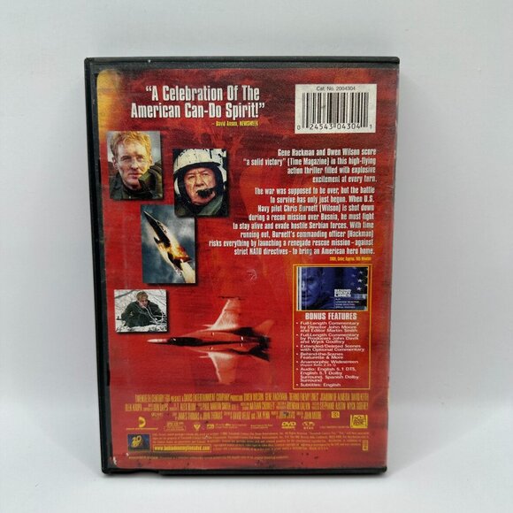Behind Enemy Lines DVD Owen Wilson Gene Hackman 20th Century Action PG13 Film - Picture 3 of 4